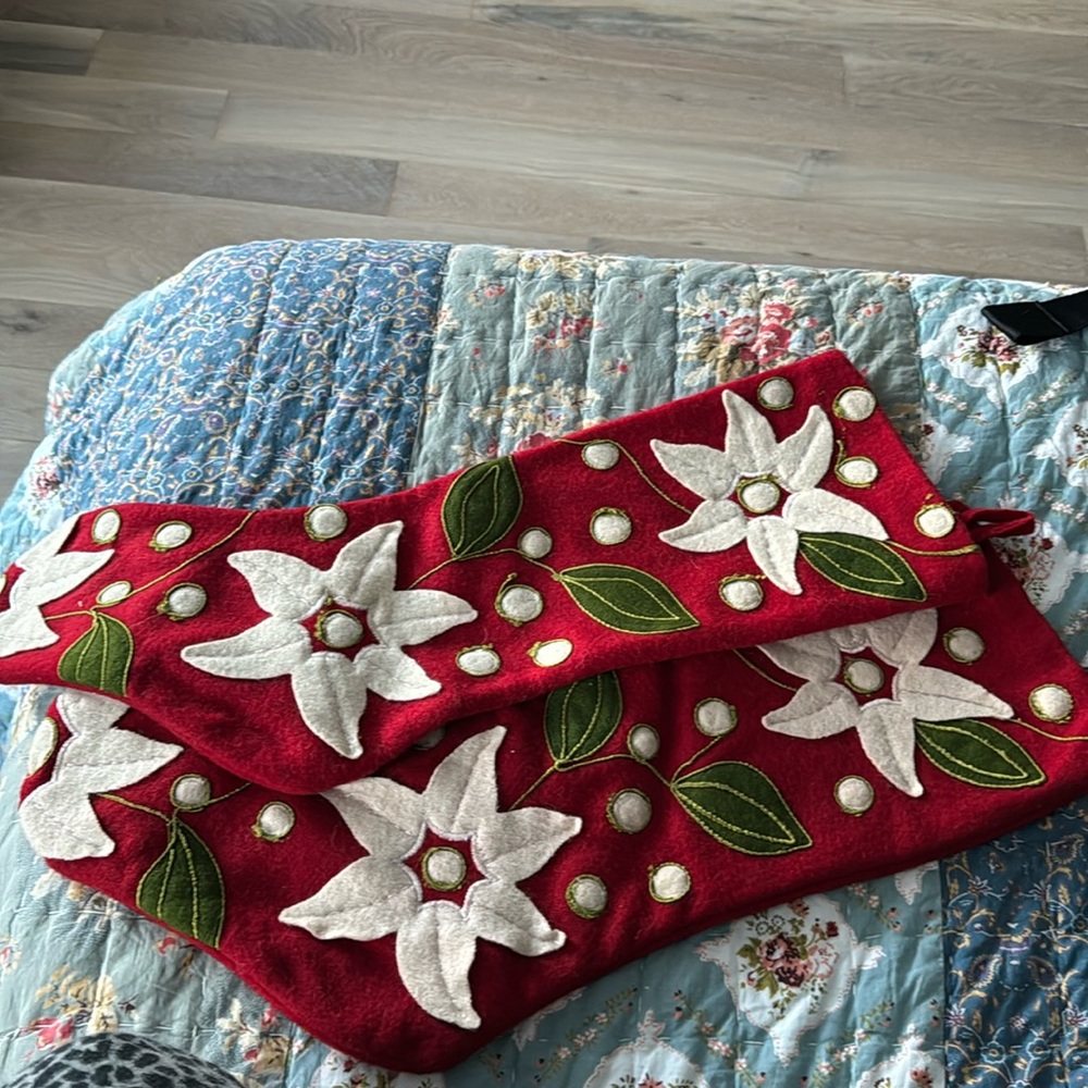 2 Crate and Barrel stockings